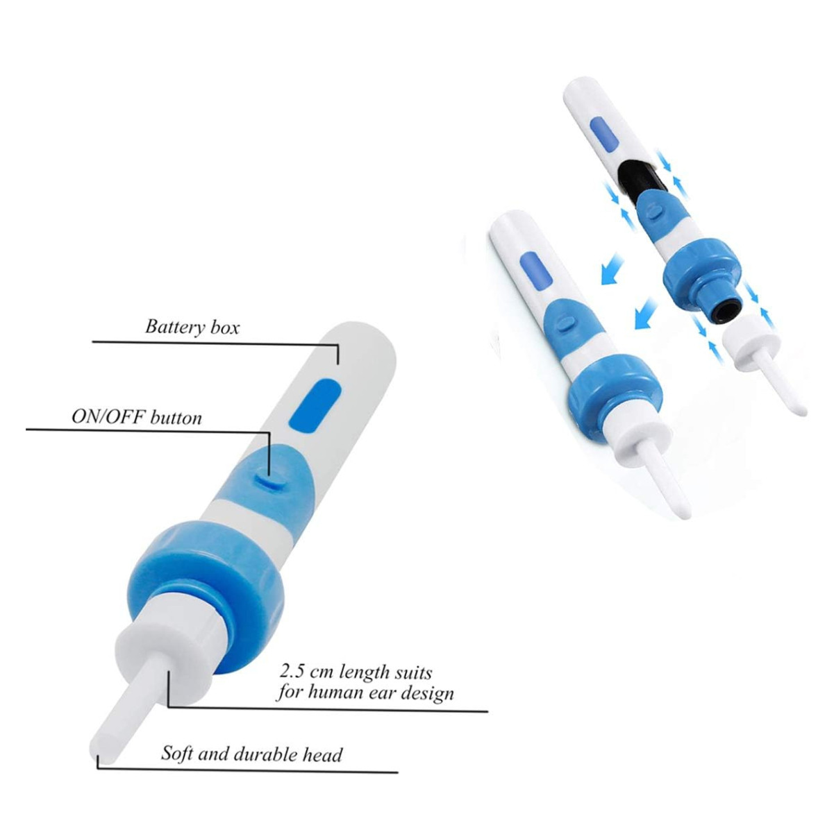 Miniatura 5 de Limpiador De Oidos Electrico Remove cera